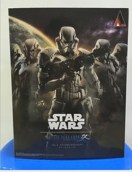 Play Arts Stormtrooper 26 см ПВХ фигурка модель игрушки|model toy|play artsstorm trooper |
