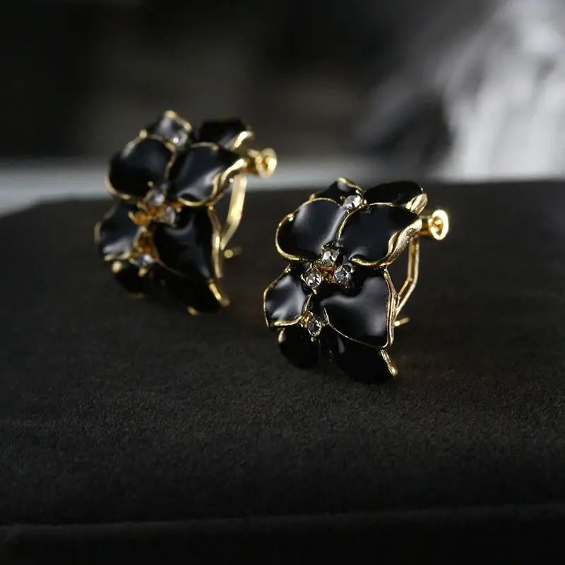 Элегантные серьги-кольца ZRHUA для женщин модные ювелирные украшения в виде цветка