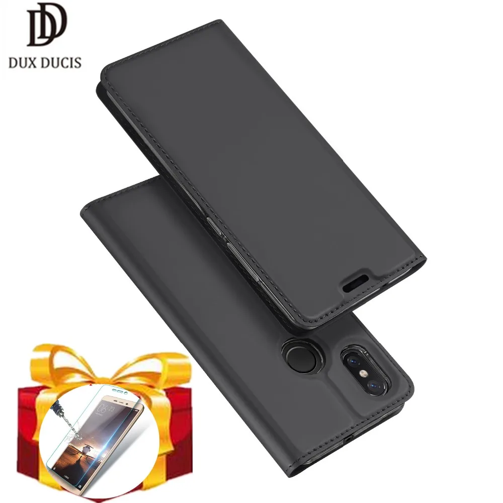 Стеклянная пленка подарок) DUX DUCIS роскошный Флип PU кожаный чехол для Xiaomi Mi8 кошелек