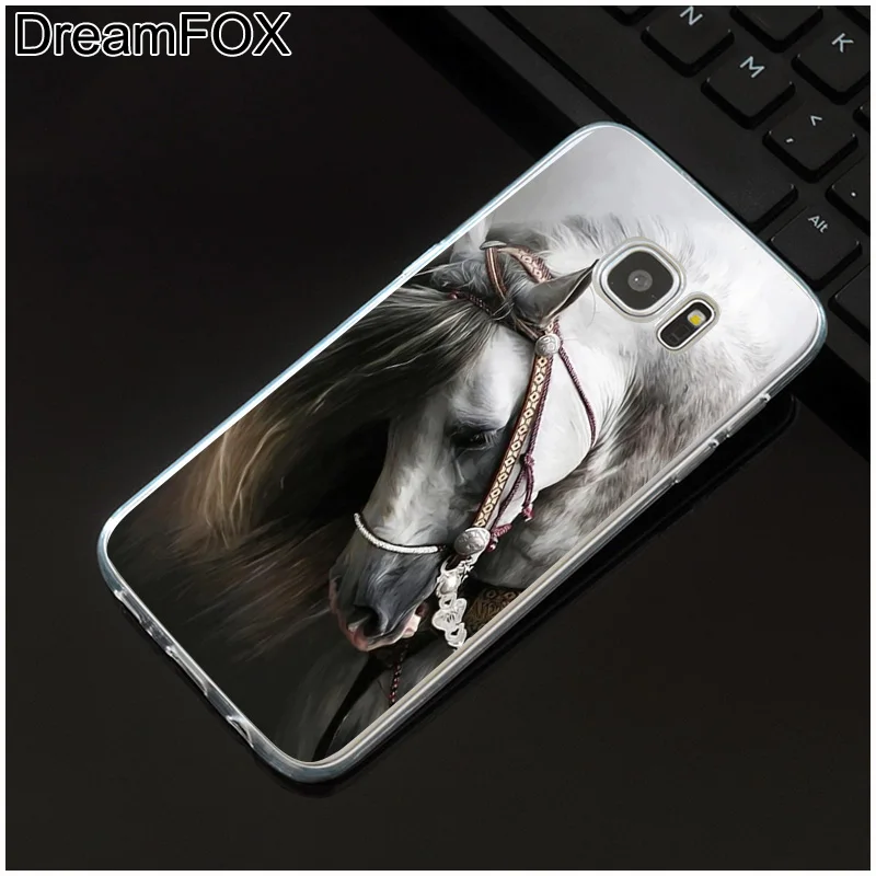 DREAMFOX M511 Мягкий ТПУ силиконовый чехол с изображением лошади для samsung Galaxy Note S 6 7 8 9 10