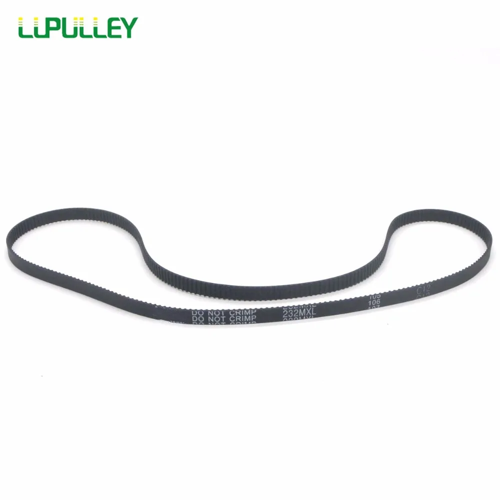 

LUPULLEY Timing Belt MXL Type 2PCS Black Rubber Synchronous Drive Belt 218MXL/220MXL/228MXL/232MXL/236MXL/240MXL 6mm/10mm Width