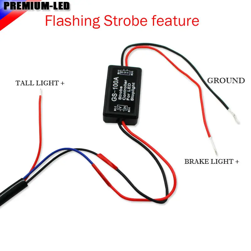 Стробоскоп мигающий красный светодиодный задний противотуманный светильник 4 й