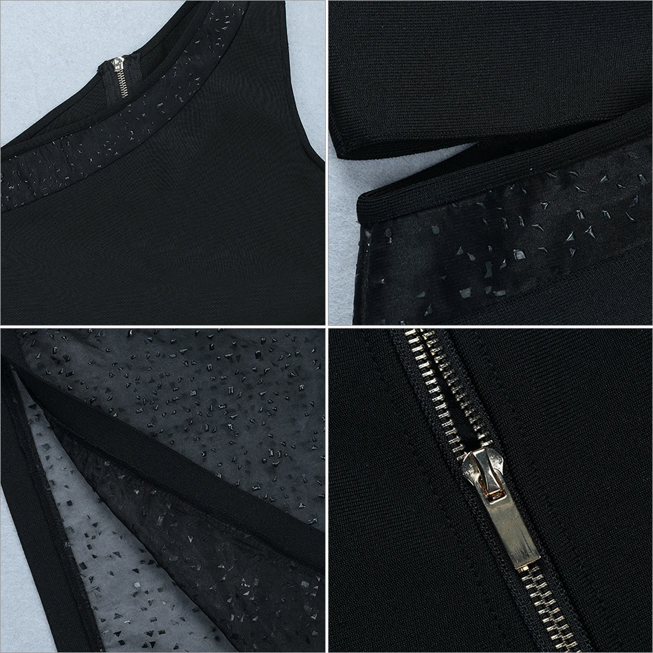 Женское облегающее платье DressBird черное кружевное на одно плечо без рукавов для