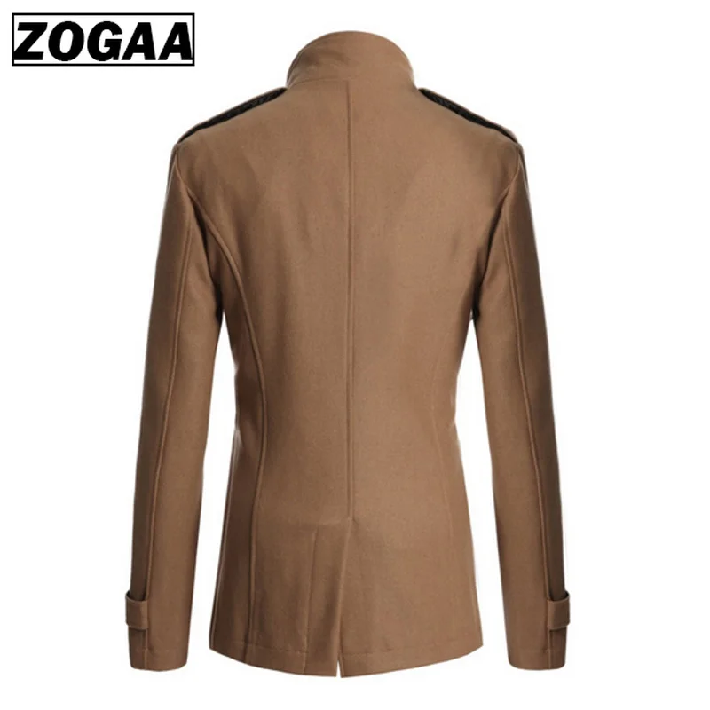 

2018 Spring Men's Jacket Coat Warm Woolen Casual Slim Fit Double-breasted Business Male Jackets Overcoat Trench Suits Coat Men