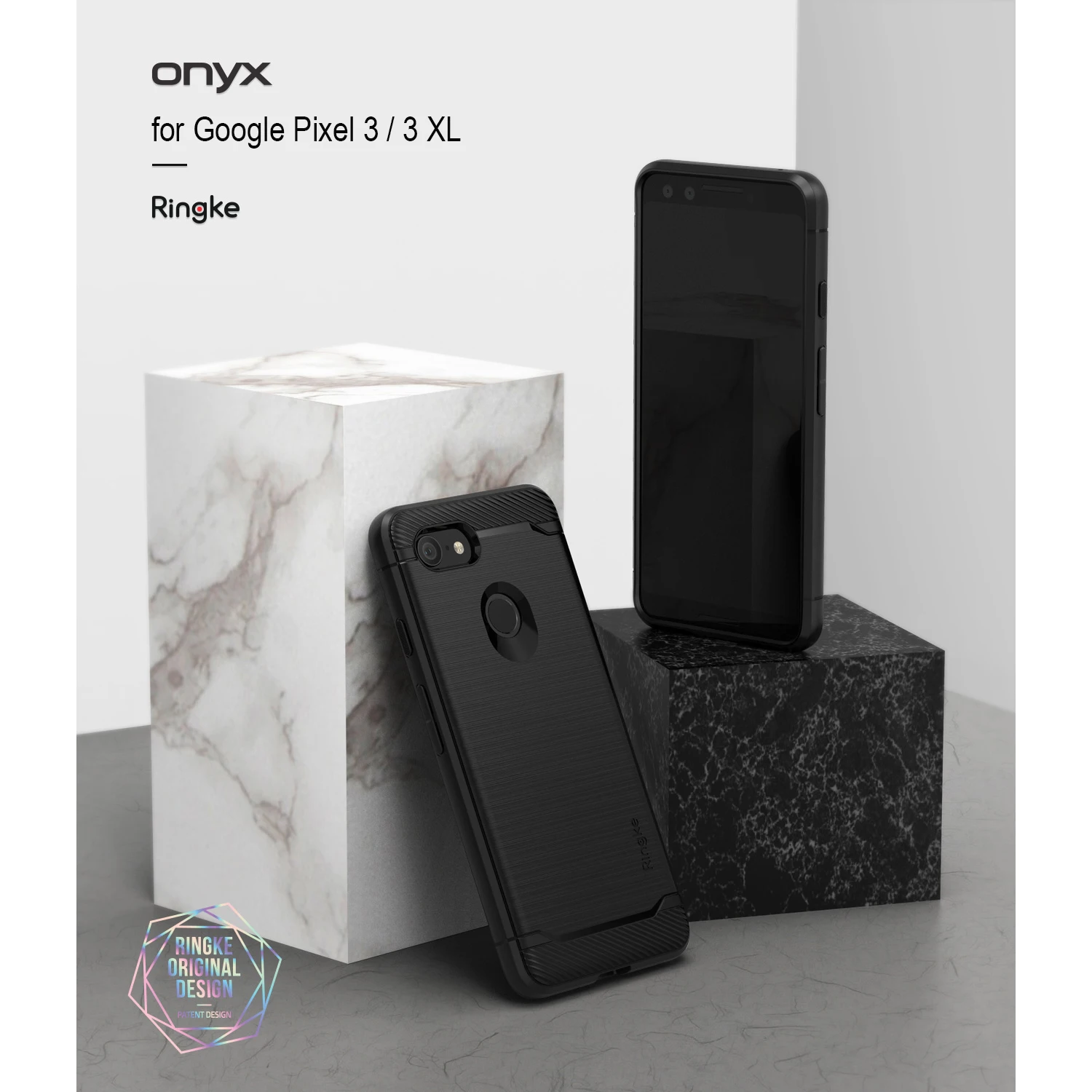 Rearth Ringke Google Pixel 3 / XL Case Onyx Durable Flexible Soft TPU Anti-Slip Drop Resistance Armor Cases |