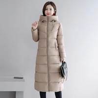 plus size 4xl 5xl 6xl womens winter jackets hooded stand collar cotton padded female coat winter women long parka warm thicken