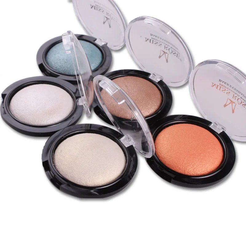 Тени для век MISS ROSE24 цветные однотонные металлические тени водостойкие белые