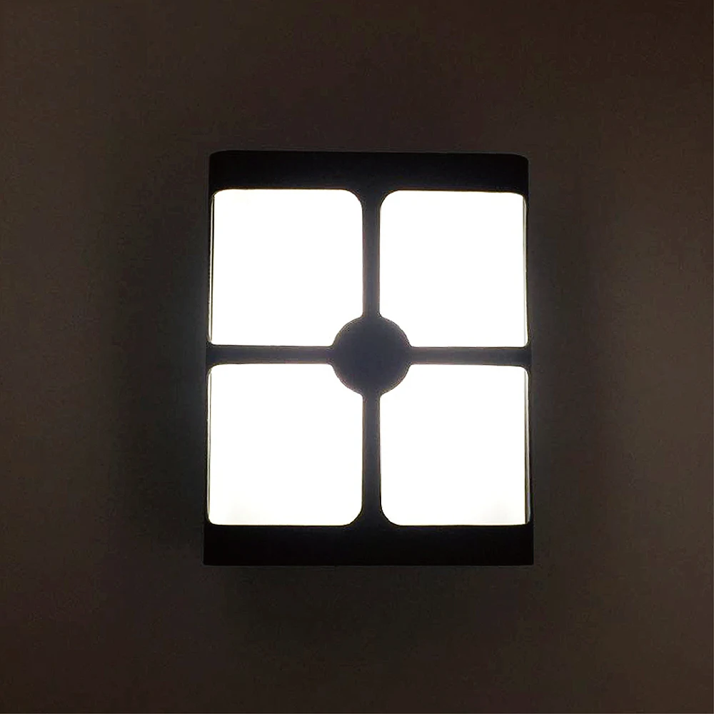 Квадратный водонепроницаемый IP65 светодиодный настенный светильник 12 Вт