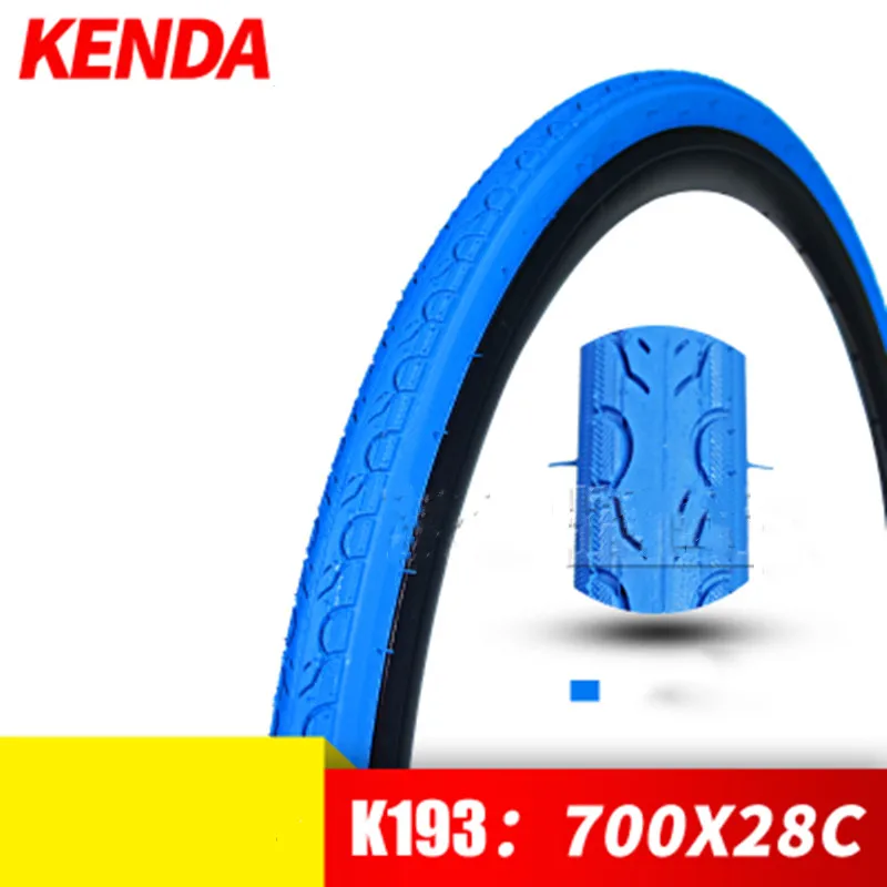 blue (700x28c) Kenda 700C велосипедные шины 700* 28C шины K193 цветные прочные шины - Цвет: blue (700x28c)