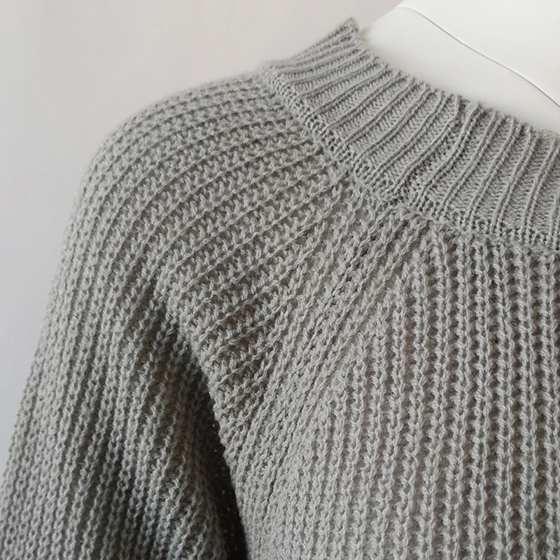 2019 Women Sweaters And Pullovers Autumn Winter New Solid Long Sleeve Irregular Split Pullover Female Casual Knitted Sweater | Женская