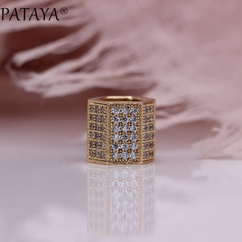 Женская Шестигранная подвеска PATAYA роскошное ожерелье с квадратным столбом и
