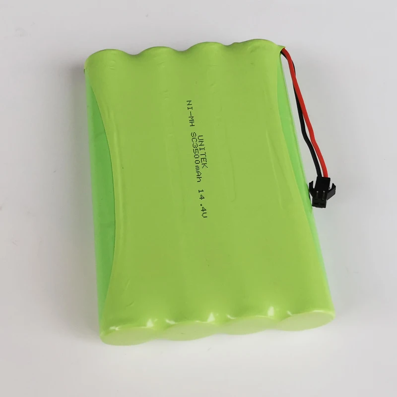 

14.4V NI-MH SC Rechargeable Battery Pack 3500mAh for Good Vacumm Cleaner Robot 740 750 sweeping mopping machine 2 pin SM plug