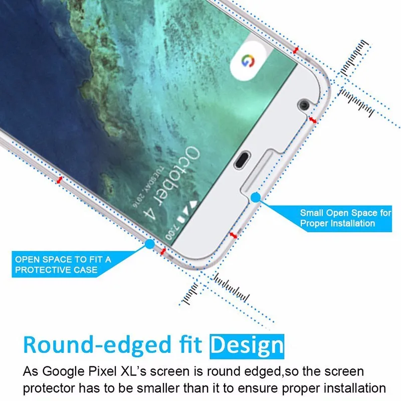 2.5D 9 H Премиум Закаленное стекло для Google Pixel 5," протектор экрана упрочненная Защитная пленка для Google Pixel XL 5,5"