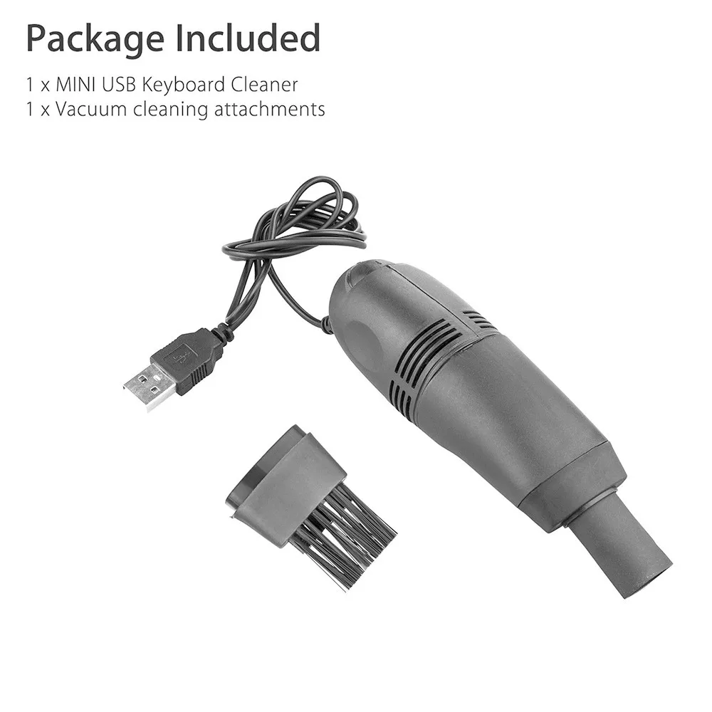 Мини-компьютер Вакуумный USB клавиатура щетка очиститель ПК щетка для ноутбука пылеочиститель набор бытовой чистящий инструмент