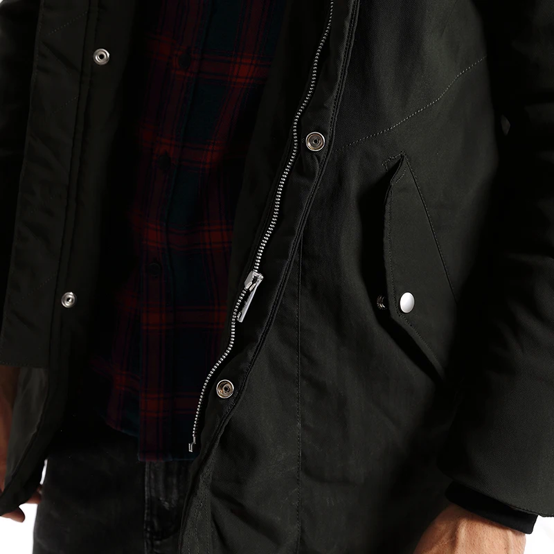 Мужская теплая куртка SIMWOOD зимняя парка приталенного силуэта 2019 пальто батальных