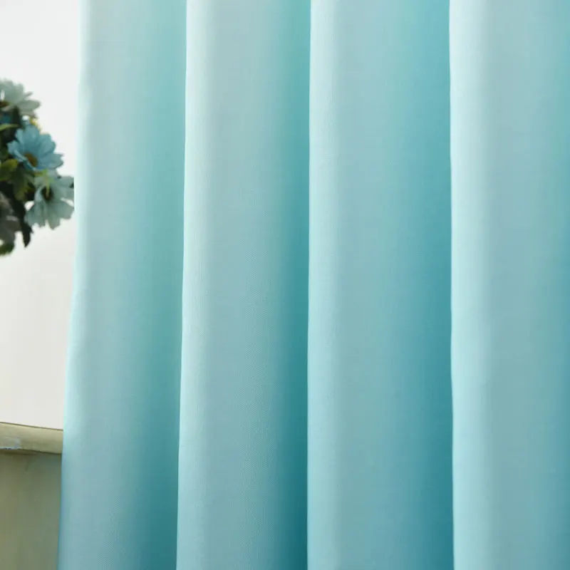 Синие занавески для гостиной современные декоративные спальни с 3d принтом тюль и