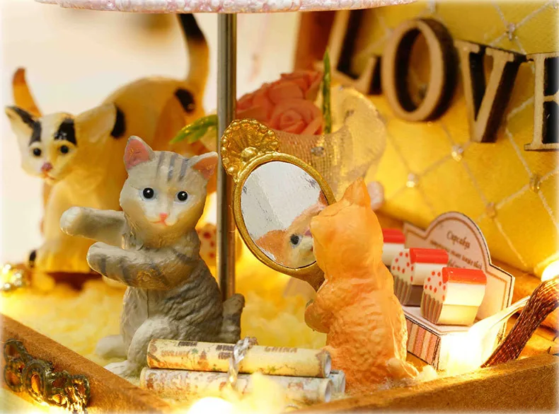 DIY деревянный кукольный дом Miniaturas с мебелью DIY Миниатюрные домики кукольный домик игрушки для детей Рождественский подарок на день рождения для девочек Y06