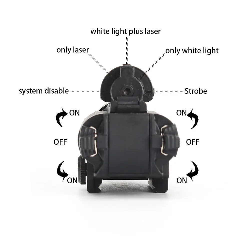 X400 Тактический светло красный лазерный Белый светодиодный фонарь пистолет