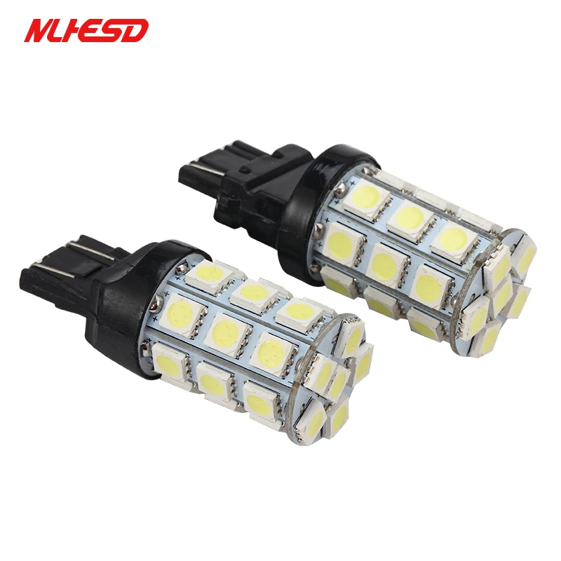 10x7440 7443 3157 3156 автомобильный светильник источник T25 27SMD 5050 светодиодные чипы