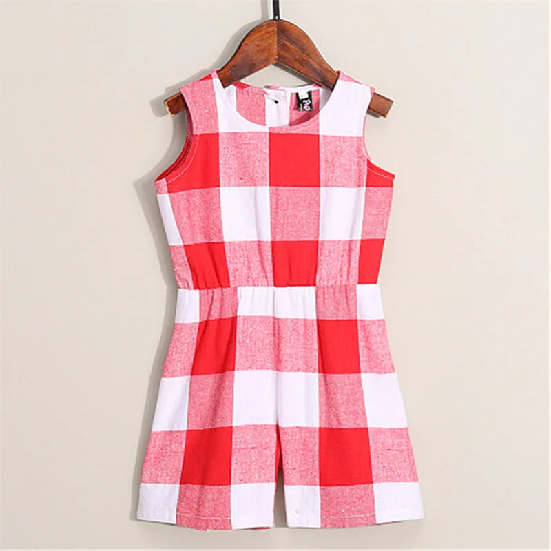 Одежда для мамы и ребенка дочки подвешенные красные клетчатые брюки родителей