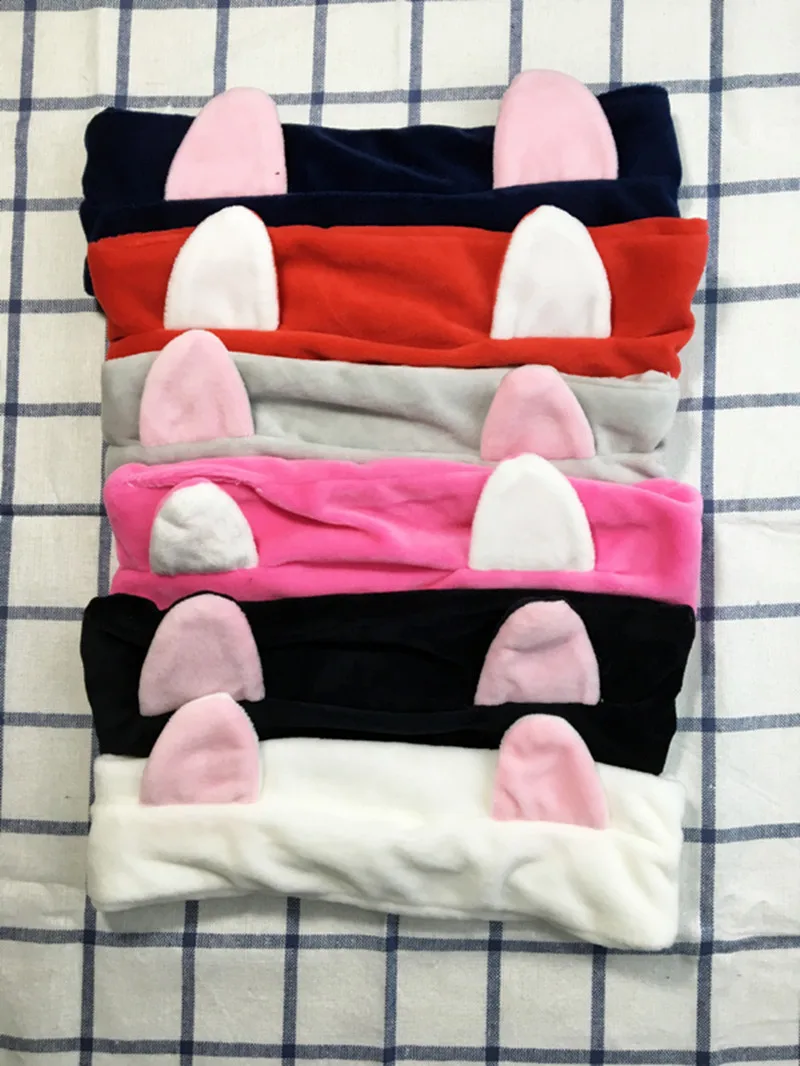 Funny big practical lovely sweet plush cat ears rabbit ears headband hair bands face makeup headband Video broadcast props