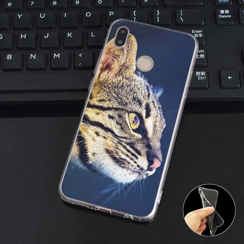 DREAMFOX K054 милый Кот Мягкие TPU силиконовый чехол для huawei Honor 6A 6C 7X9 10 P20 Lite pro P Smart |