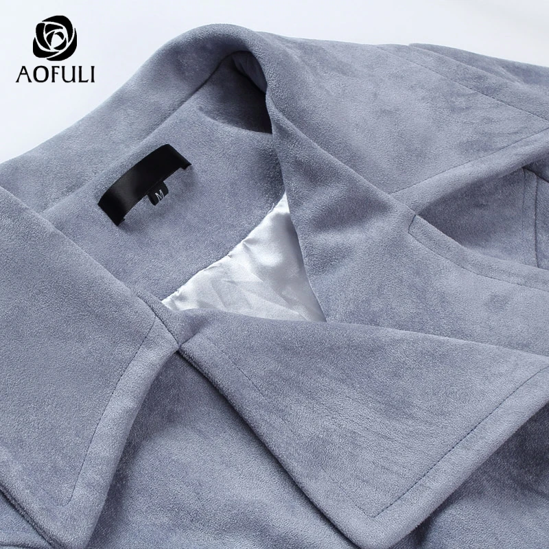 M/L/XL длинное шерстяное пальто с двойной грудью для женщин большие размеры зимнее