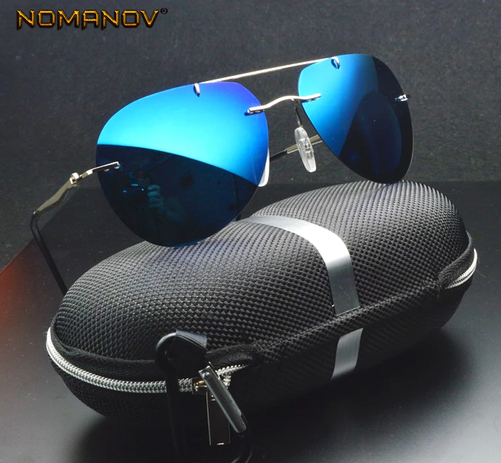 2018 дизайнерские оригинальные брендовые зеркальные безободковые солнцезащитные