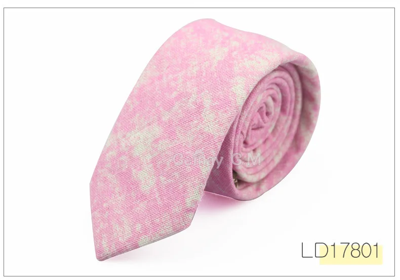 Fashion Neck Tie For Men Floral Linen Ties for Wedding Party Print Narrow Neckties Casual Mens Retro Neckwear Male Cotton Ties