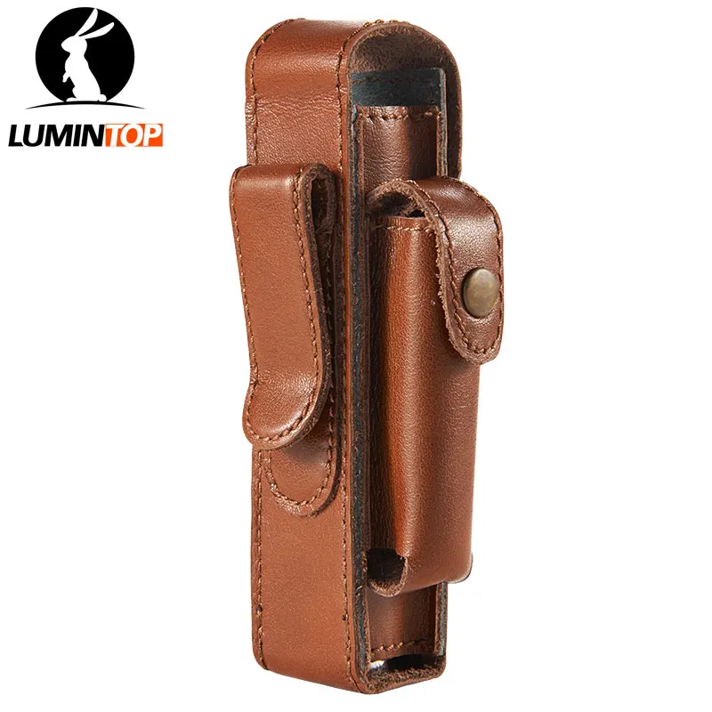 LUMINTOP Genuine leather Portable Flashlight and 18650 Battery Holster | Lighting Accessories