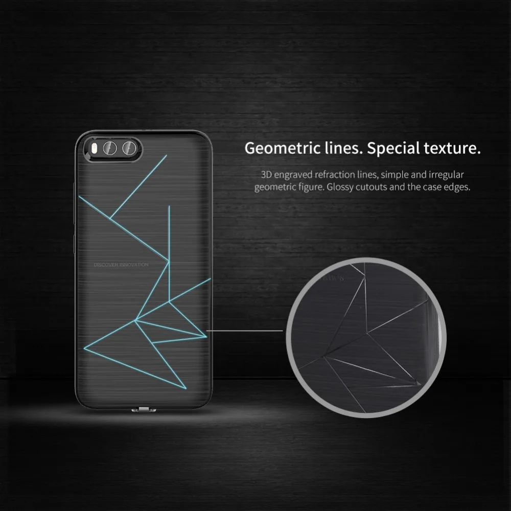 Волшебный чехол Nillkin для Xiaomi mi6 Qi с приемником беспроводной зарядки mi 6 сотового