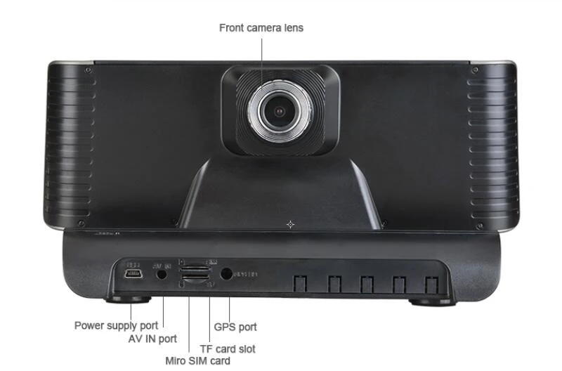 8 дюймов 4G ADAS Автомобильный видеорегистратор камера Android 5,1 Dashcam регистратор Full HD 1080P видео рекордер двойной объектив Видеорегистраторы Gps навигация