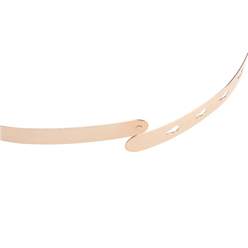 Роскошные полностью металлические поясные цепные ремни для женщин зеркальный