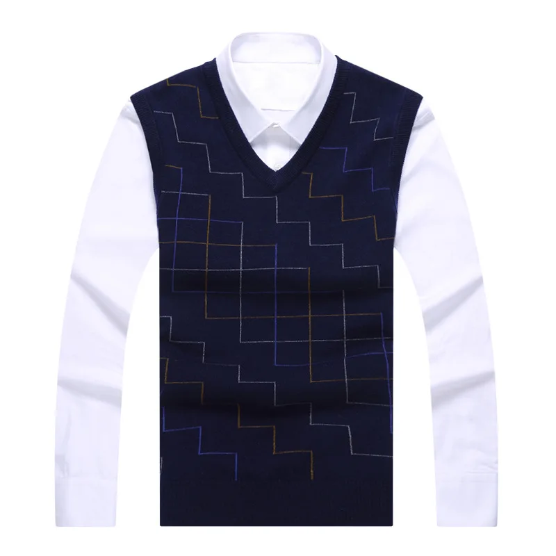 Хлопковый жилет свитер кардиган-безрукавка Homme мужской сохраняющий тепло