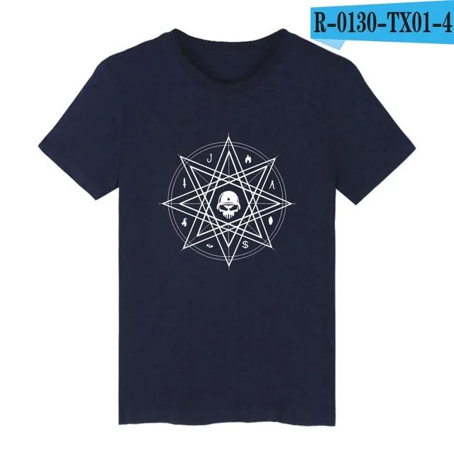 navy blue Геймер битва фронты WARFACE Футболка Мужская/Женская camisa masculina хлопок короткий рукав Футболка аниме размера плюс футболки топы - Цвет: navy blue