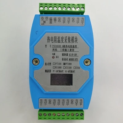 OLED PT1000 6 способ PT100 PT1000 модуль сбора температуры, датчик температуры MODBUS, RTU - Цвет: OLED PT1000