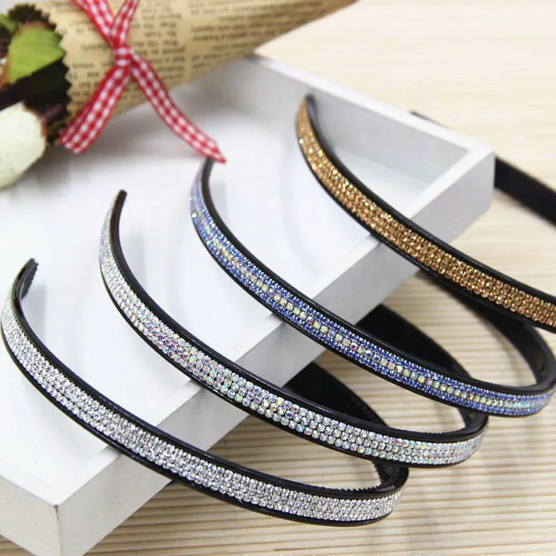 Трехрядные стразы кристаллы зубья обручи для волос женщин и девочек аксессуары