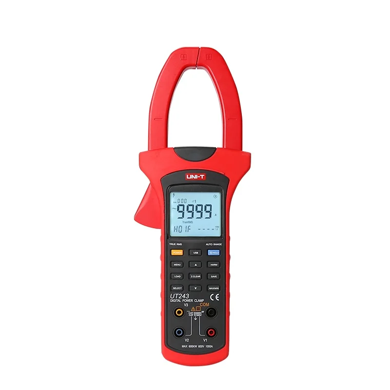 

UNI-T UT243 Digital clamp meter Ture RMS power and harmonic meter multimeter ammeter 3 Phase 50Hz~60Hz 600V /1000A