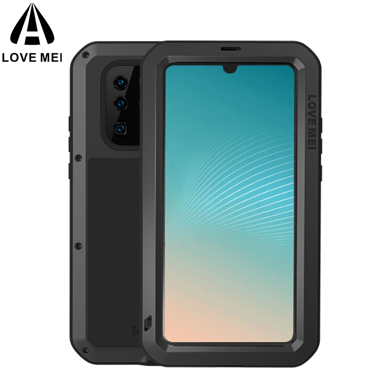 Чехол для Huawei P30 Pro LOVE MEI ударопрочный водонепроницаемый металлический защитный