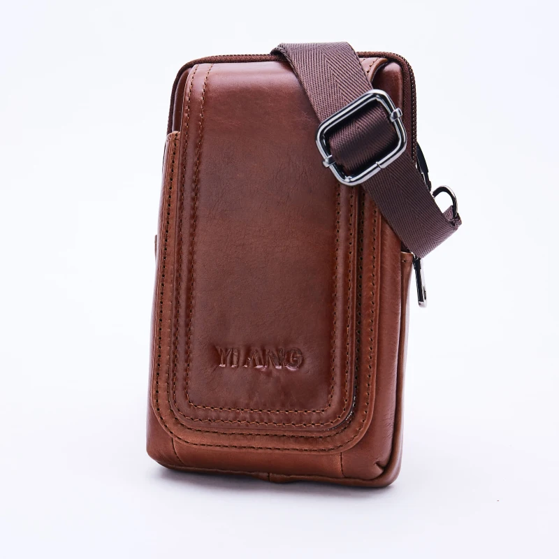 Набедренный кошелек из воловьей кожи высокого качества сумка для сотового