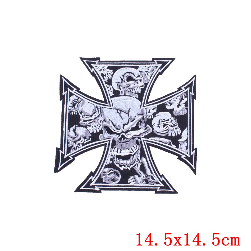 

Байкерские нашивки с вышитым черепом смерти из Мальтийского сплава, байкерские нашивки с железным покрытием для байкеров, одежда для жилет...