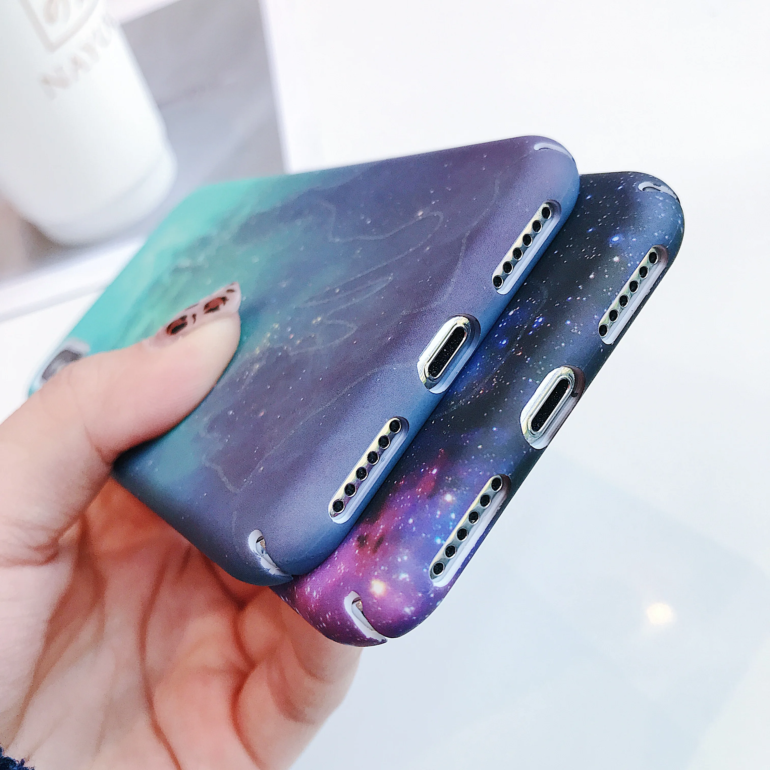 KISSCASE светящийся телефон чехол для iPhone 7 6 8 Plus XR задняя крышка 6S X XS Max звездное небо
