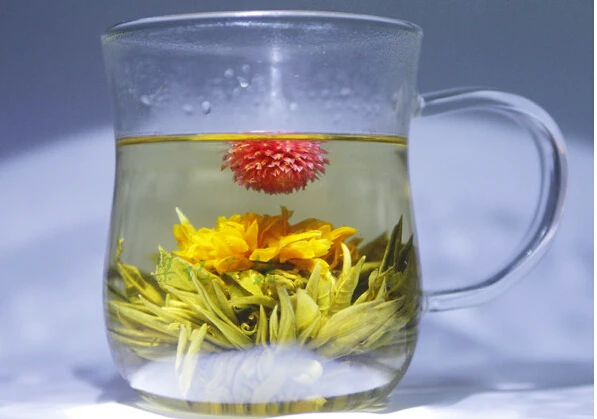 16 Kinds of Handmade Blooming Flower Tea Chinese Ball blooming flower herbal tea Artistic the for health care products 130g |