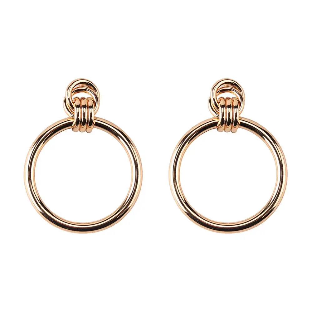 gold 5 Girlgo, цветные серьги ZA для женщин, модное ювелирное изделие, длинное сердце, массивные серьги, женские, Boho, висячие серьги, Brincos, аксессуары - Окраска металла: gold 5