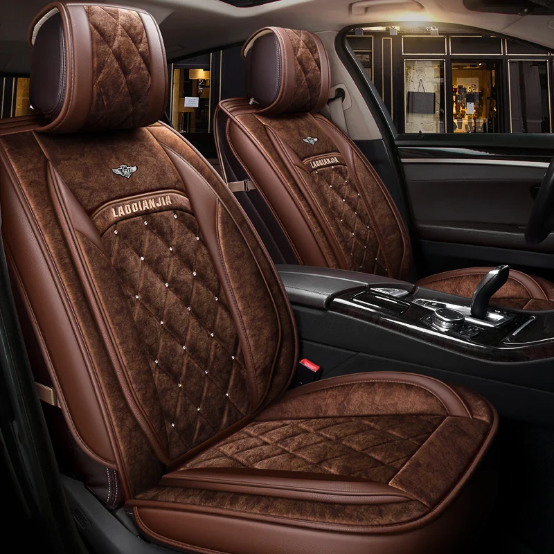Зимняя плюшевая подушка для сиденья автомобиля Volkswagen Beetle СС EOS Golf Jetta Passat Tiguan TOUAREG