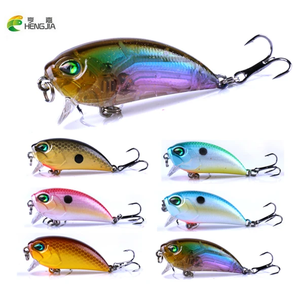 HENGJIA 1 шт. 4 8 см г вобберы плавающая приманка для рыбалки крючки Crankbait artiiais pesca