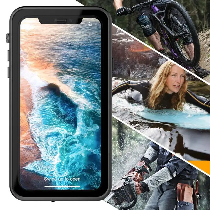 Водонепроницаемый чехол для телефона IP68 ДЛЯ iPhone X XS Max XR 360 градусов защитный 7 8 plus