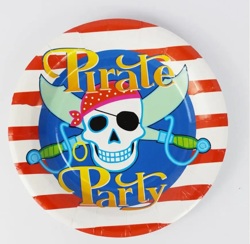 51 шт./компл. Хэллоуин пиратский день рождения набор украшения Hat плиты Кубок