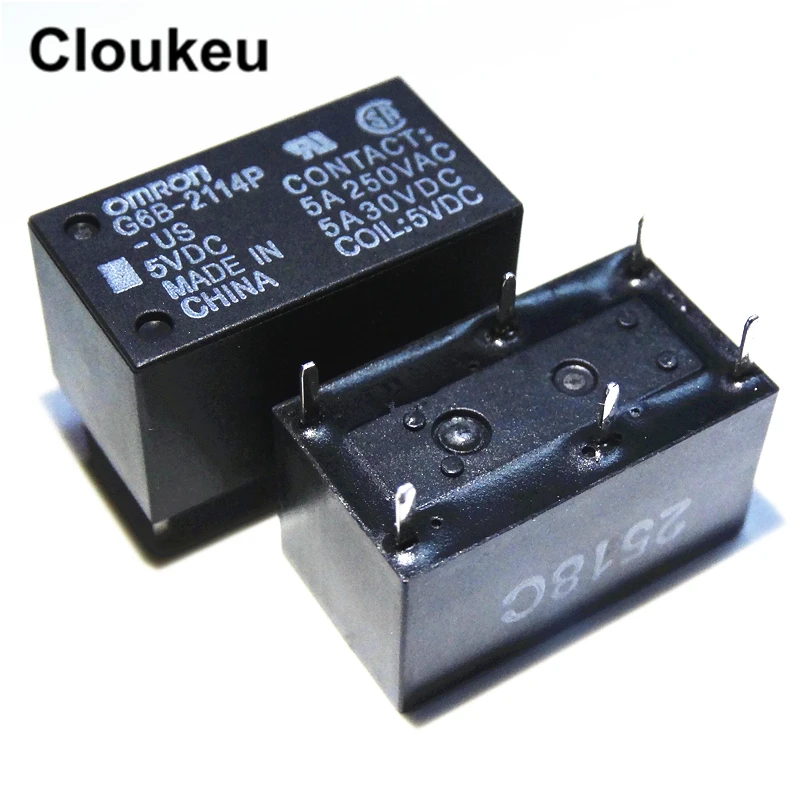 100Pcs Relay DIP6 G6B 2114P US 5VDC 12VDC 24VDC|Реле| |