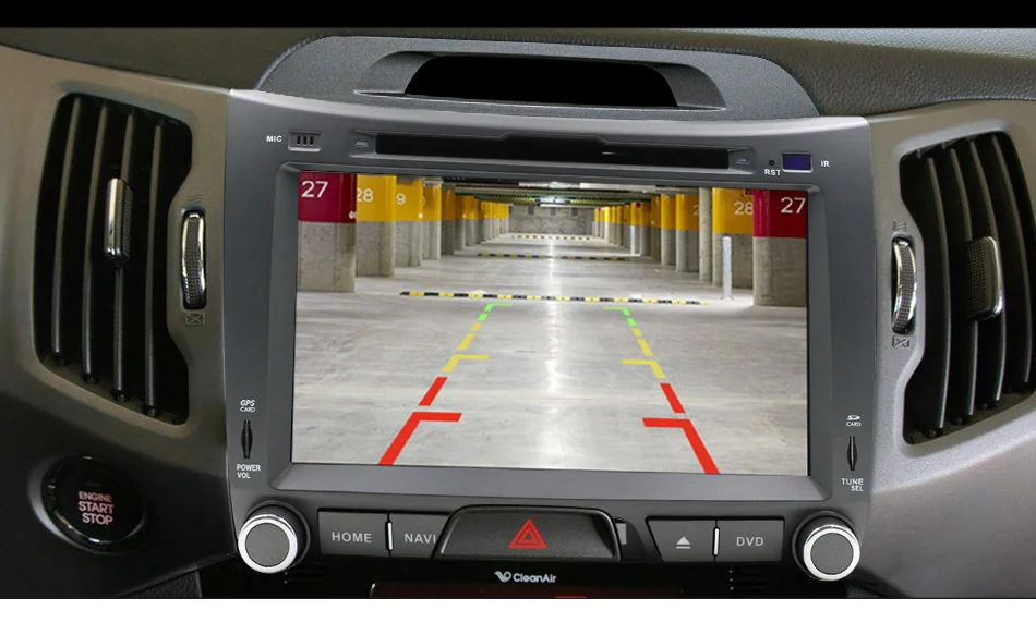 Eunavi 2 din Android 8,1 Автомобильный dvd радио плеер для KIA sportage 2011 2012 2013 автомобильный ПК головное устройство gps navi Стерео wifi